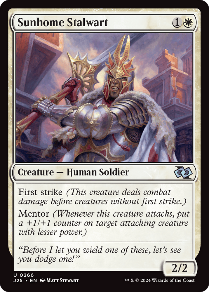 Sunhome Stalwart [Foundations Jumpstart] Magic: The Gathering