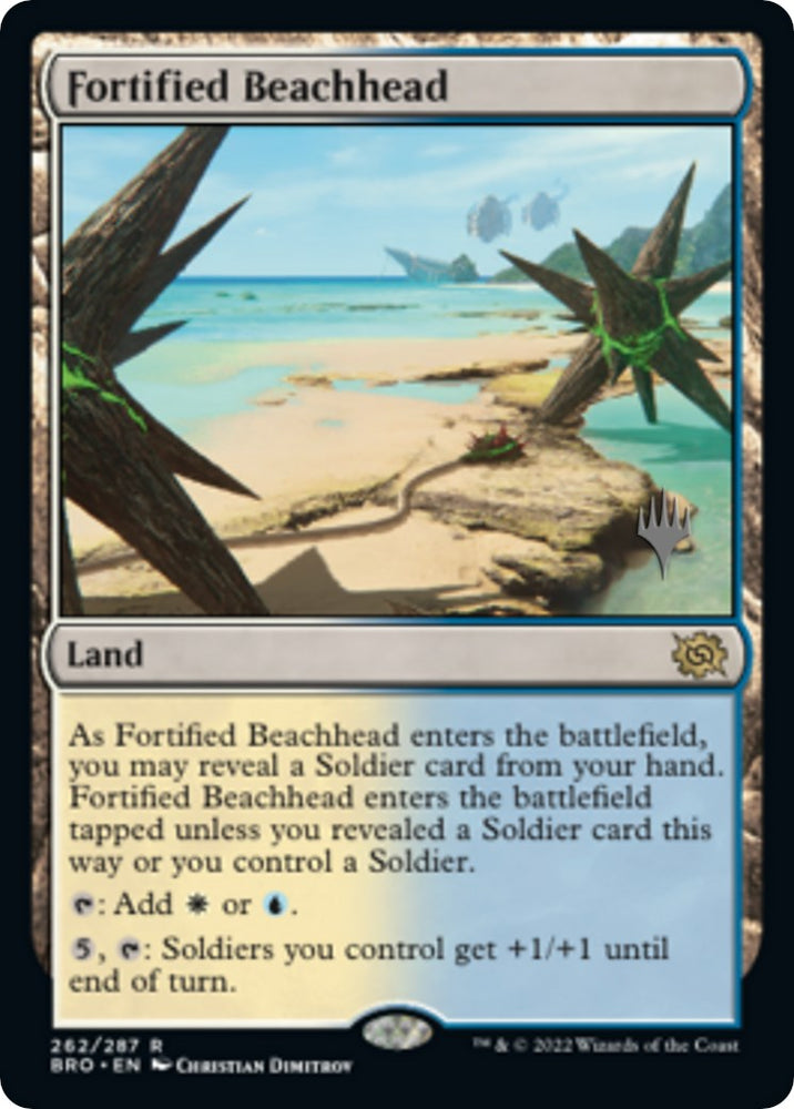Fortified Beachhead (Promo Pack) [The Brothers' War Promos] Magic: The Gathering