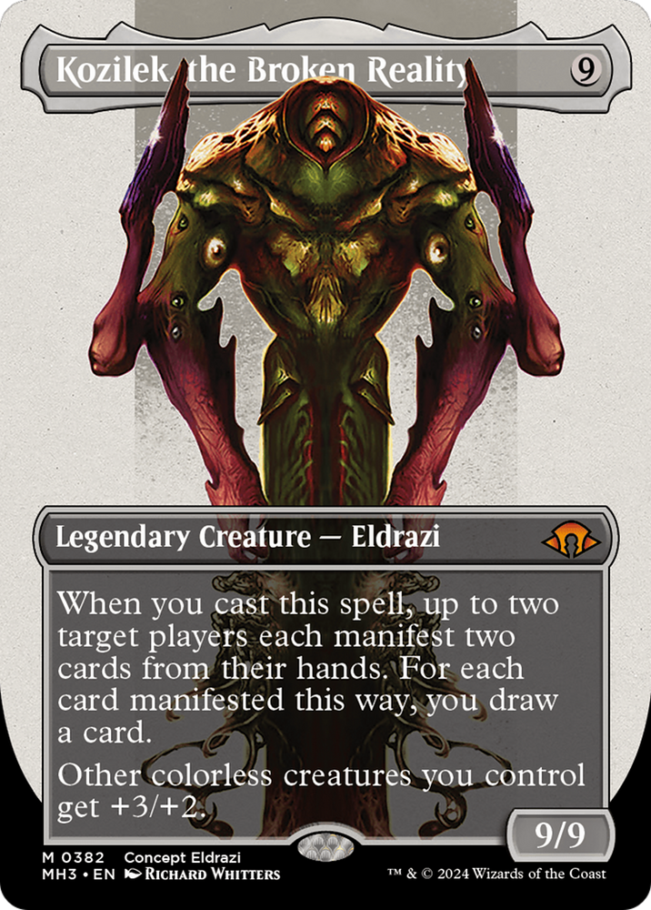Kozilek, the Broken Reality (Borderless) (Serialized) [Modern Horizons 3] Magic: The Gathering