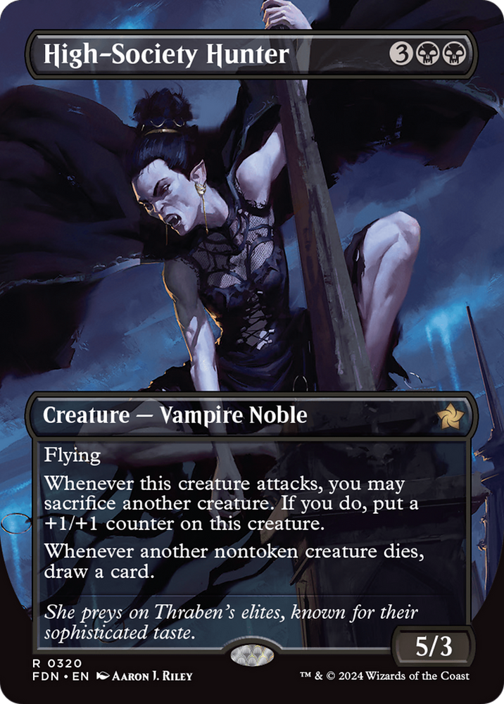 High-Society Hunter (Borderless) [Foundations] Magic: The Gathering