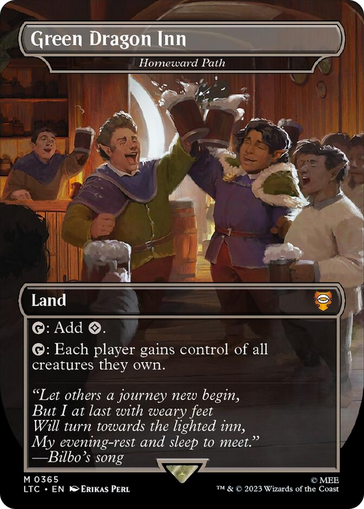 Green Dragon Inn - Homeward Path (Borderless) [The Lord of the Rings: Tales of Middle-Earth Commander] Magic: The Gathering