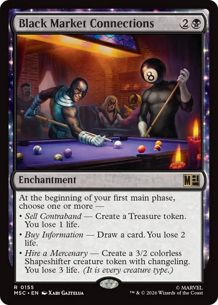 Black Market Connections (Surge Foil) [Marvel Super Heroes Commander] Magic: The Gathering