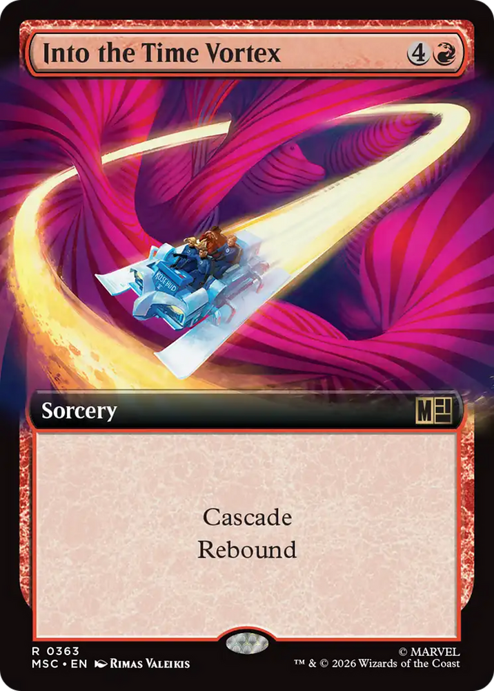 Into the Time Vortex (Extended Art) [Marvel Super Heroes Commander] Magic: The Gathering