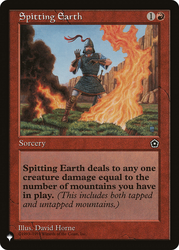 Spitting Earth [The List] Magic: The Gathering