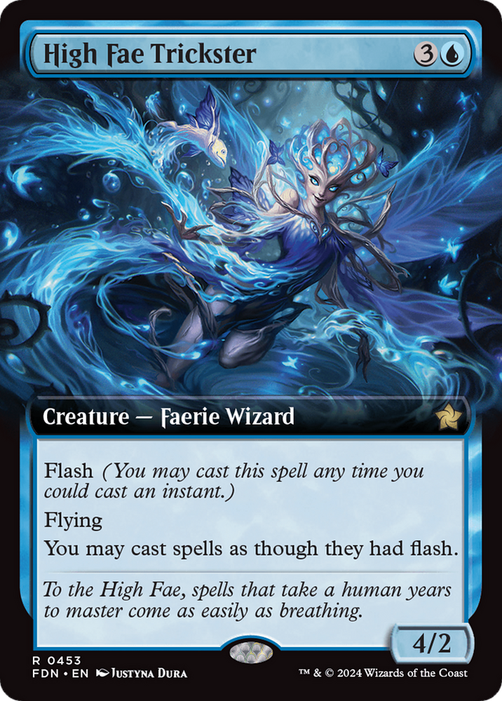 High Fae Trickster (Extended Art) [Foundations] Magic: The Gathering