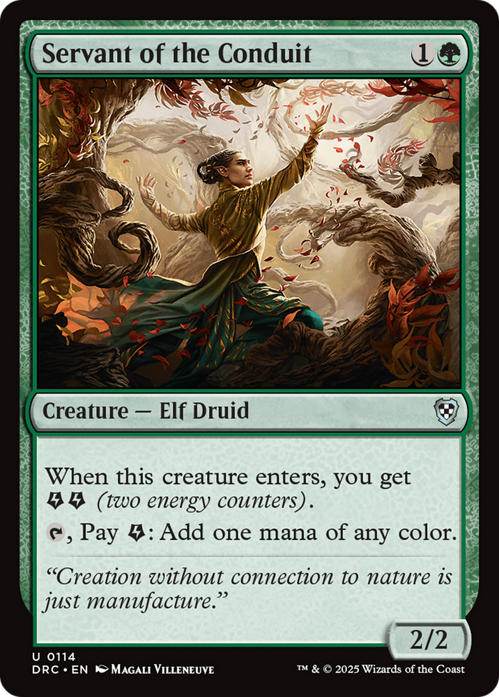 Servant of the Conduit [Aetherdrift Commander] Magic: The Gathering