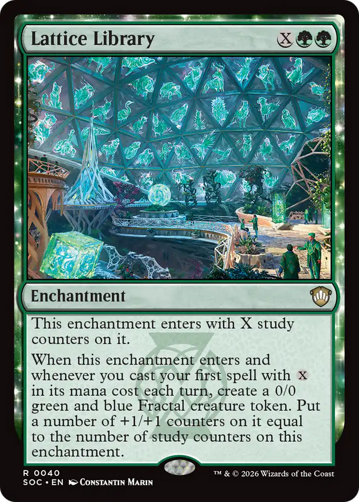 Lattice Library [Secrets of Strixhaven Commander] Magic: The Gathering