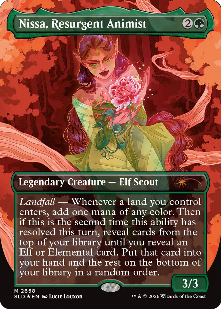 Nissa, Resurgent Animist [Secret Lair Drop Series] Magic: The Gathering