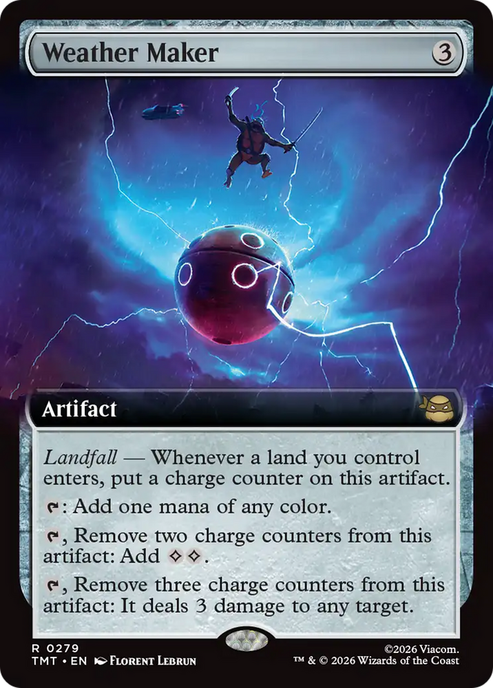 Weather Maker (Extended Art) [Teenage Mutant Ninja Turtles] Magic: The Gathering