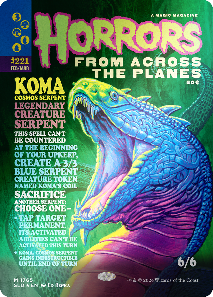 Koma, Cosmos Serpent (Rainbow Foil) [Secret Lair Drop Series] Magic: The Gathering