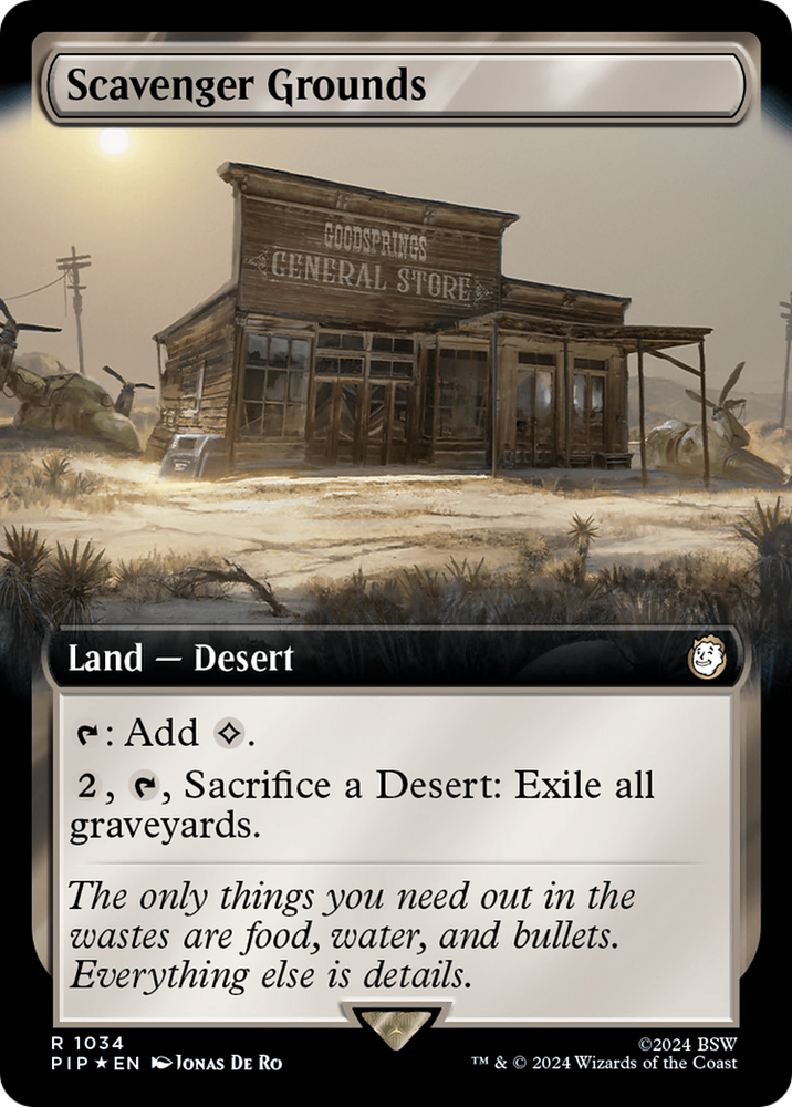 Scavenger Grounds (Extended Art) (Surge Foil) [Fallout] Magic: The Gathering