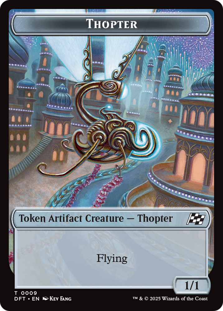 Thopter (0009) // Treasure Double-Sided Token [Aetherdrift Tokens] Magic: The Gathering