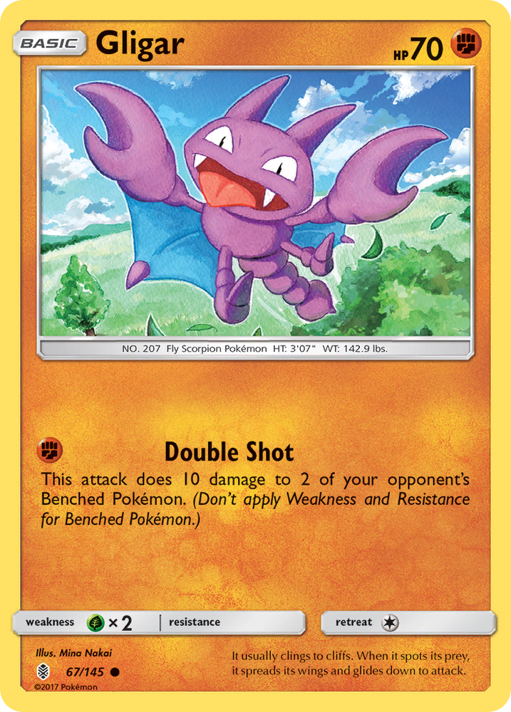 Gligar (67/145) [Sun & Moon: Guardians Rising] Pokémon