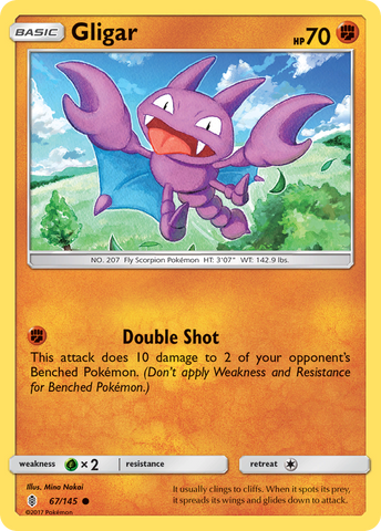 Gligar (67/145) [Sun & Moon: Guardians Rising] Pokémon