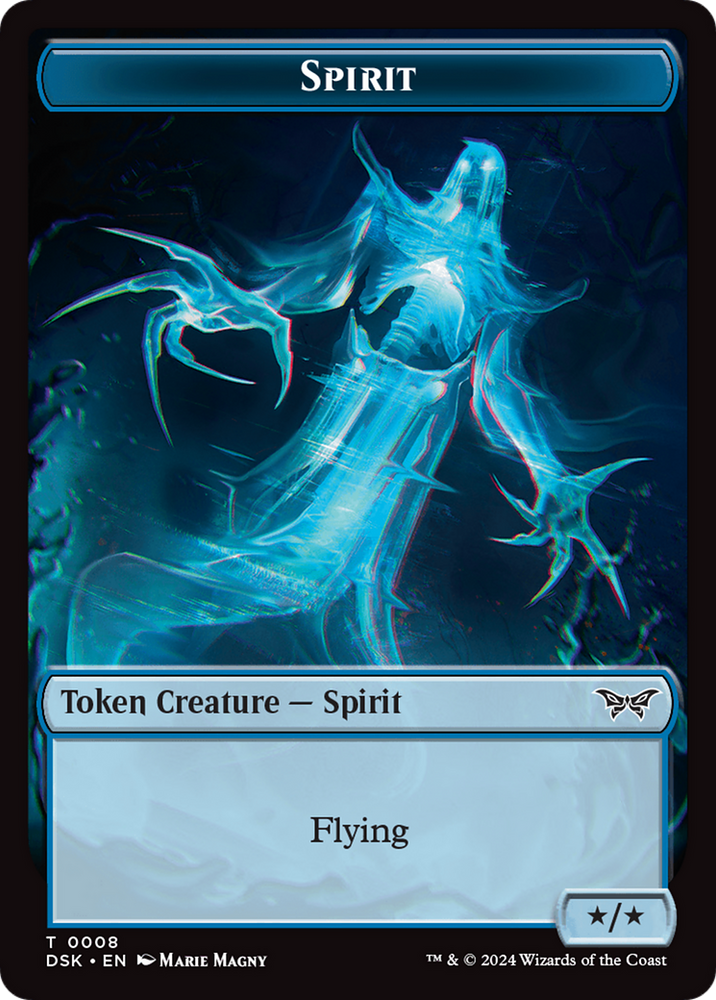 Spirit (0008) Token [Duskmourn: House of Horror Tokens] Magic: The Gathering