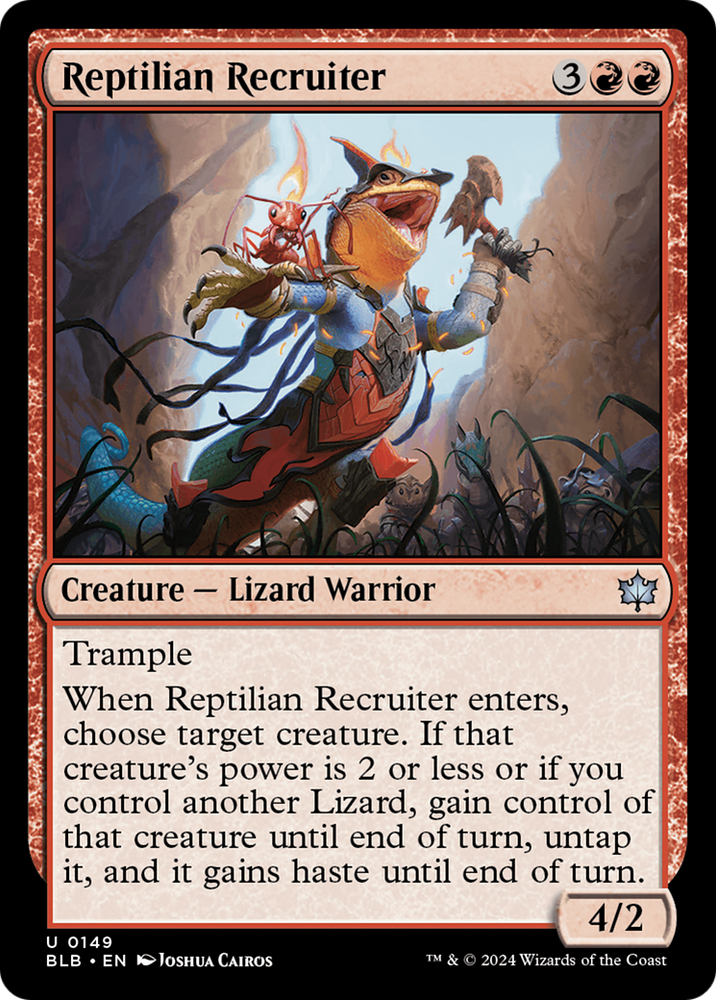 Reptilian Recruiter [Bloomburrow] Magic: The Gathering