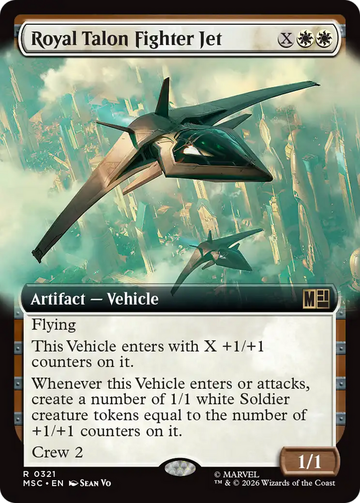 Royal Talon Fighter Jet (Extended Art) [Marvel Super Heroes Commander] Magic: The Gathering
