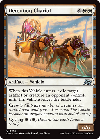 Detention Chariot [Aetherdrift] Magic: The Gathering