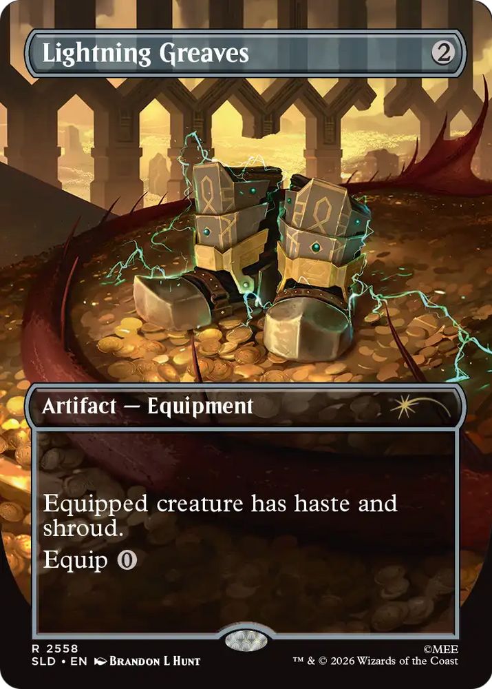 Lightning Greaves (2558) [Secret Lair Drop Series] Magic: The Gathering