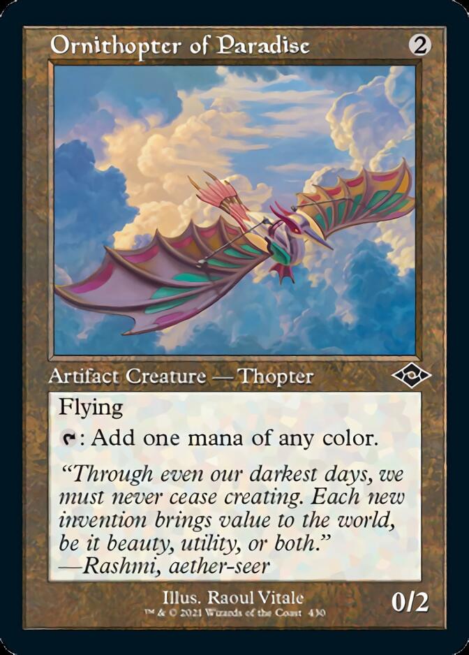 Ornithopter of Paradise (Retro) [Modern Horizons 2] Magic: The Gathering