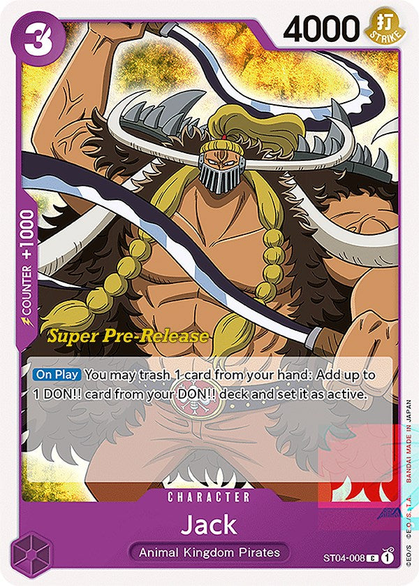 Jack [Super Pre-Release Starter Deck: Animal Kingdom Pirates] Bandai