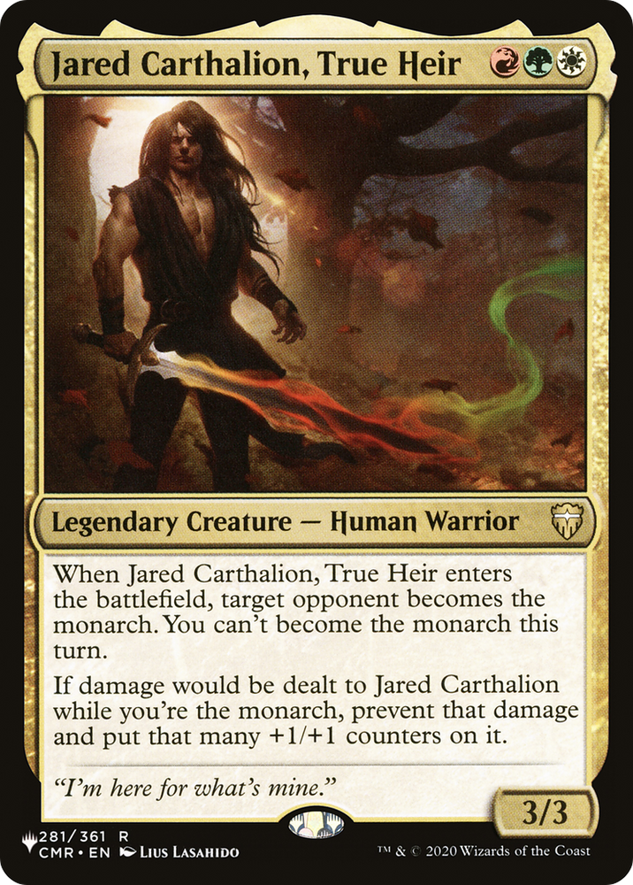 Jared Carthalion, True Heir [The List] Magic: The Gathering