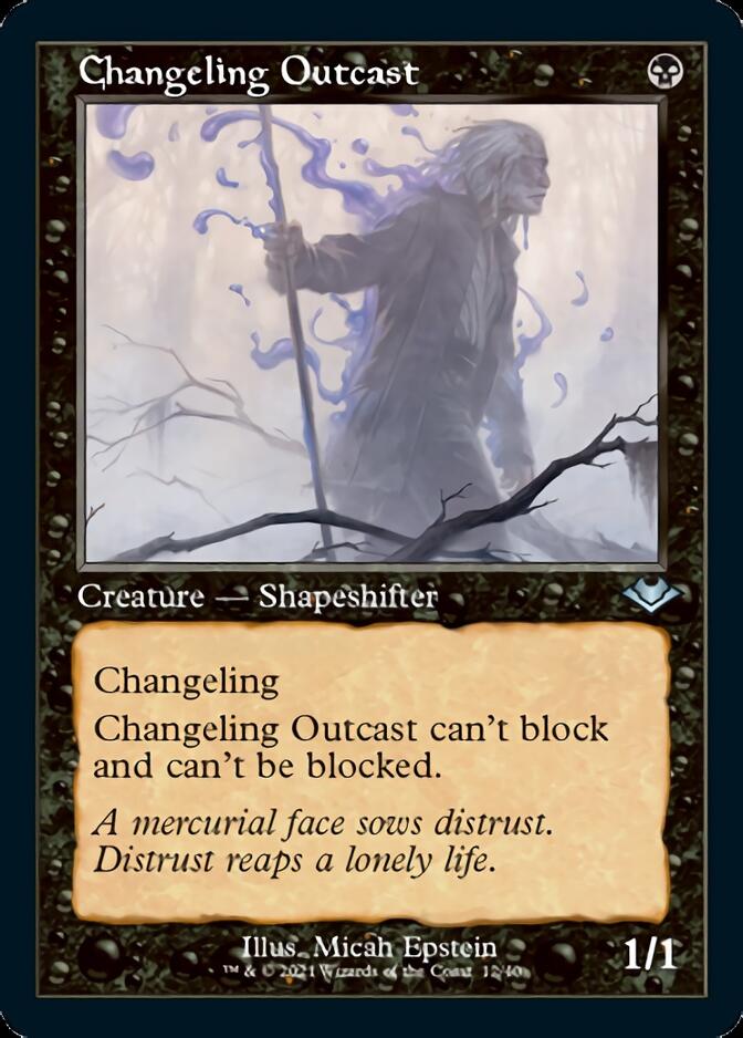 Changeling Outcast (Retro Foil Etched) [Modern Horizons] Magic: The Gathering