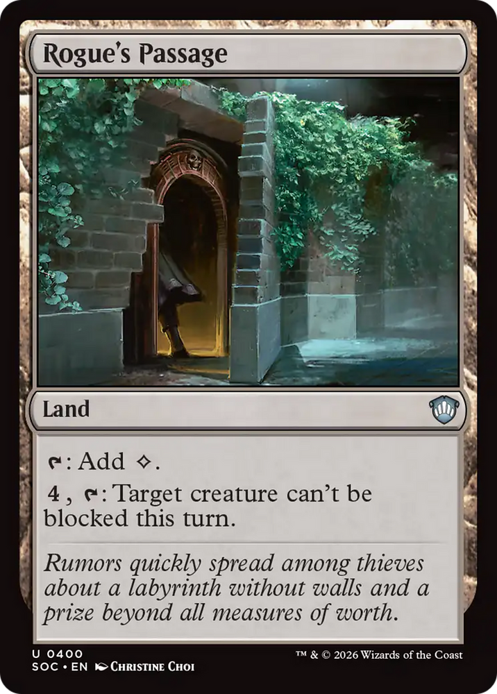 Rogue's Passage [Secrets of Strixhaven Commander] Magic: The Gathering