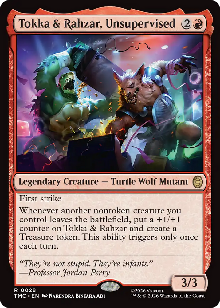 Tokka & Rahzar, Unsupervised [Teenage Mutant Ninja Turtles Commander] Magic: The Gathering