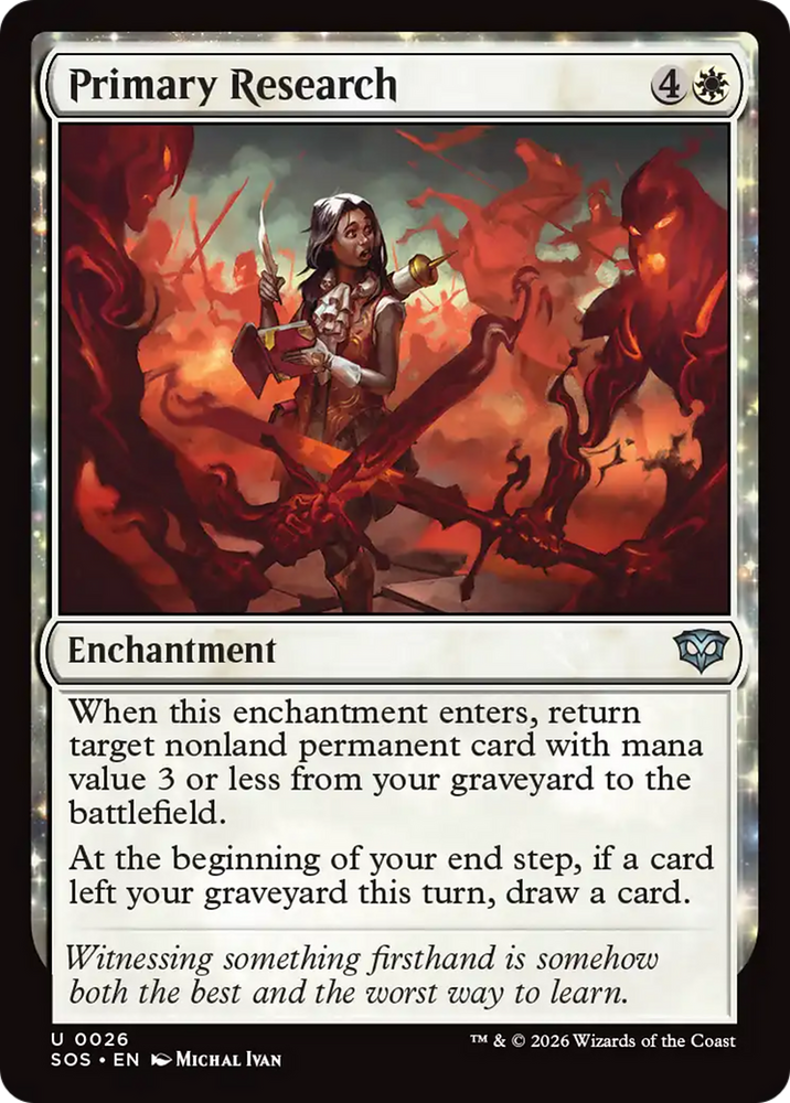 Primary Research [Secrets of Strixhaven] Magic: The Gathering