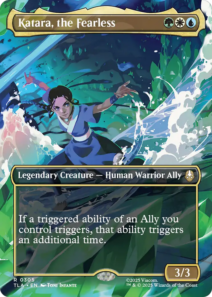 Katara, the Fearless (Borderless) [Avatar: The Last Airbender] Magic: The Gathering