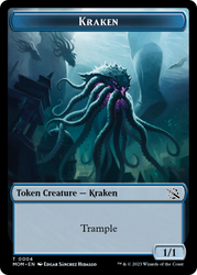 Treasure (21) // Kraken Double-Sided Token [March of the Machine Tokens] Magic: The Gathering