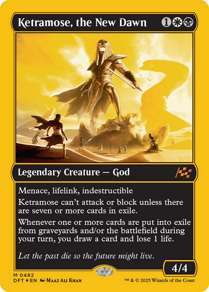 Ketramose, the New Dawn (First-Place Foil) [Aetherdrift] Magic: The Gathering