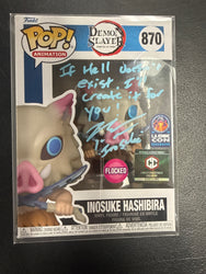 Inosuke Hashibira [Flocked] #875 (Signed) FUNKO
