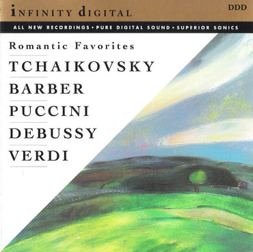 Pyotr Ilyich Tchaikovsky, Samuel Barber, Giacomo Puccini, Claude Debussy, Giuseppe Verdi, Maurice Ravel, Sergei Vasilyevich Rachmaninoff -Romantic Favorites CD
