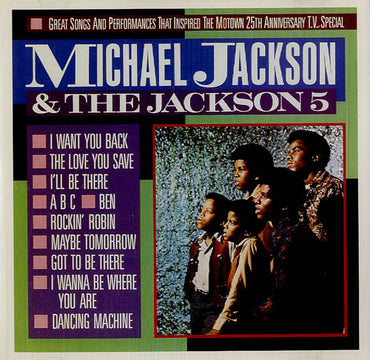 Michael Jackson & The Jackson 5 -Great Songs And Performances That Inspired The  Motown 25th Anniversary T.V. Special CD