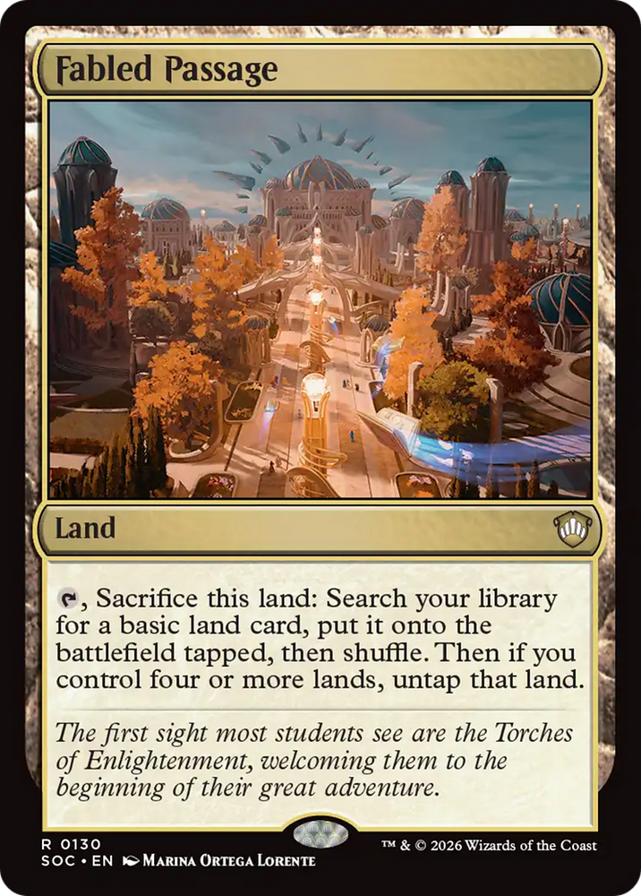 Fabled Passage [Secrets of Strixhaven Commander] Magic: The Gathering