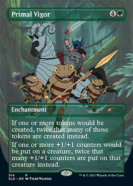 Primal Vigor (Borderless) [Secret Lair Drop Series] Magic: The Gathering