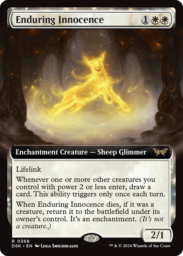 Enduring Innocence (Extended Art) [Duskmourn: House of Horror] Magic: The Gathering
