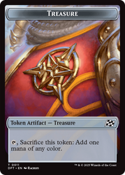 Nalaar Aetherjet // Treasure Double-Sided Token [Aetherdrift Tokens] Magic: The Gathering