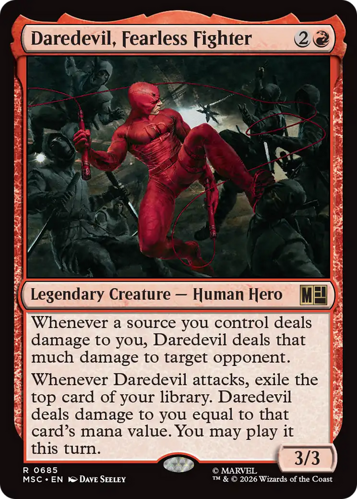 Daredevil, Fearless Fighter [Marvel Super Heroes Commander] Magic: The Gathering