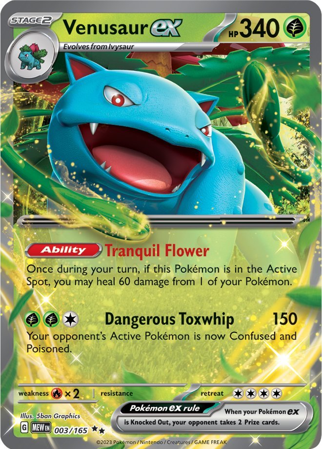 Venusaur ex (003/165) [Scarlet & Violet 151] Pokémon