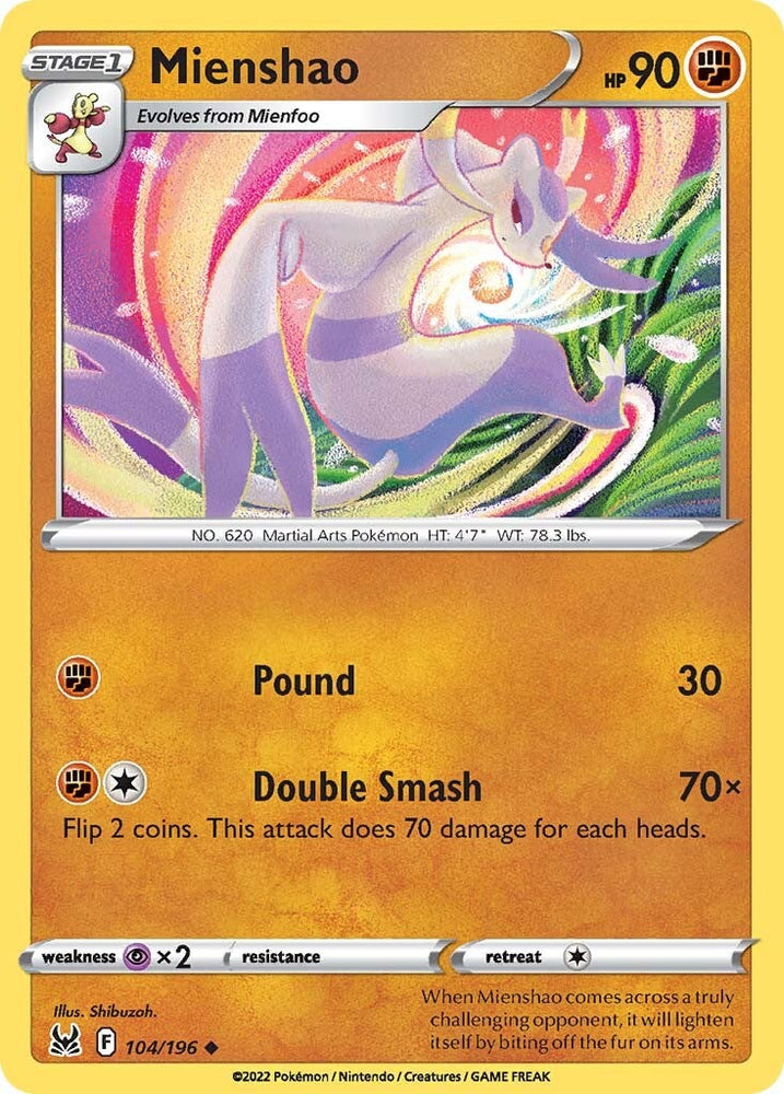 Mienshao (104/196) [Sword & Shield: Lost Origin] Pokémon