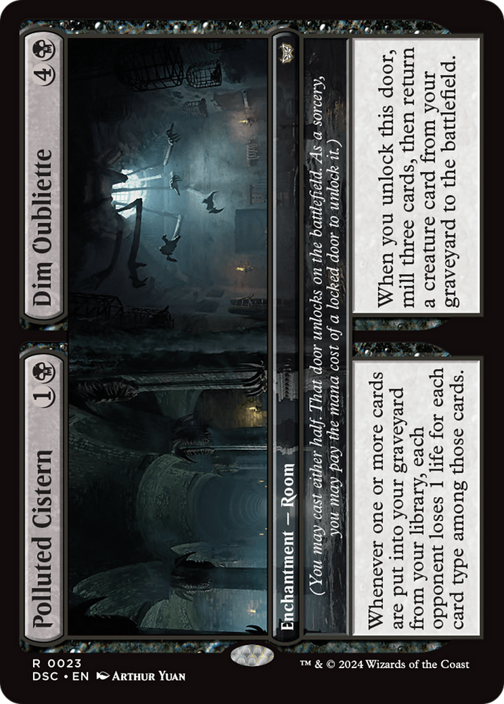 Polluted Cistern // Dim Oubliette [Duskmourn: House of Horror Commander] Magic: The Gathering