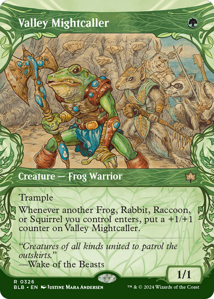Valley Mightcaller (Showcase) [Bloomburrow] Magic: The Gathering