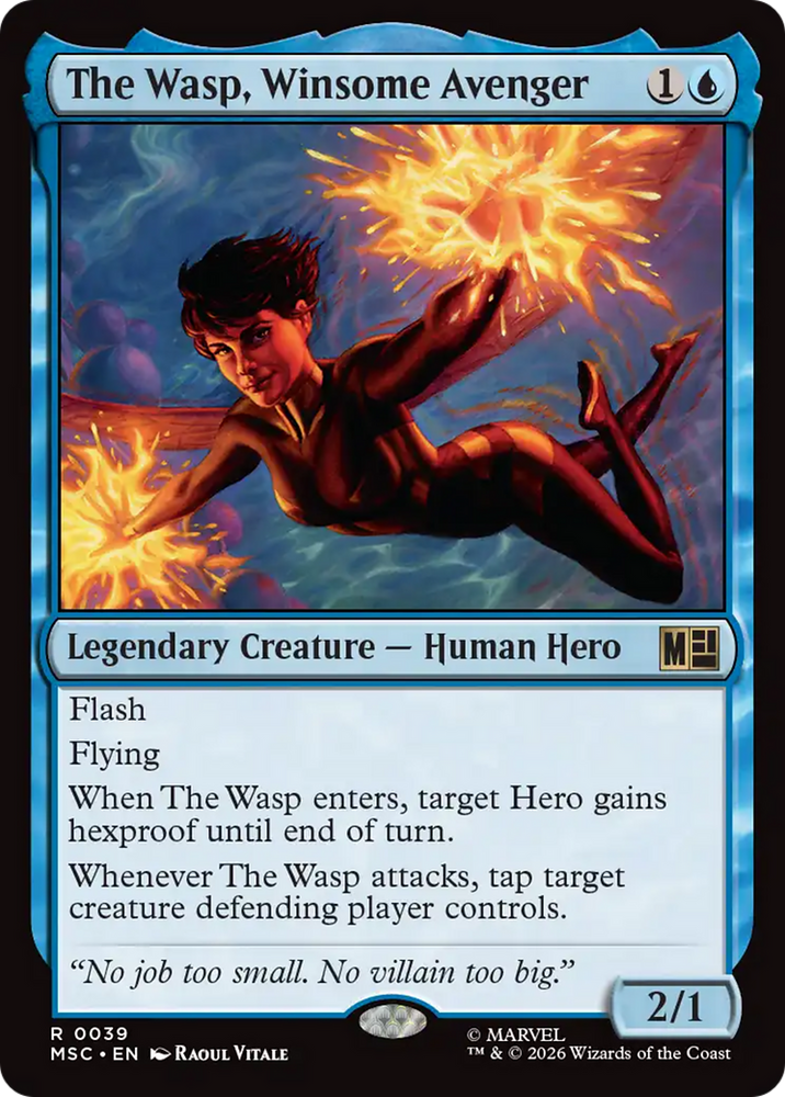 The Wasp, Winsome Avenger [Marvel Super Heroes Commander] Magic: The Gathering