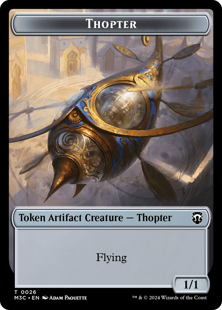 Aetherborn // Thopter Double-Sided Token [Modern Horizons 3 Commander Tokens] Magic: The Gathering