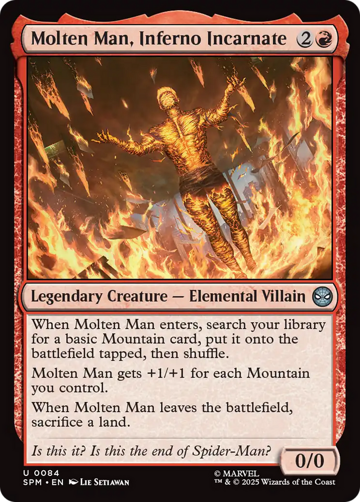 Molten Man, Inferno Incarnate [Marvel's Spider-Man] Magic: The Gathering