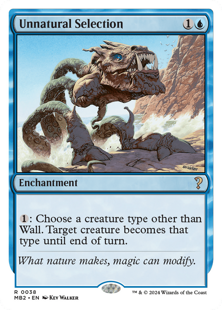 Unnatural Selection (White Border) [Mystery Booster 2] Magic: The Gathering