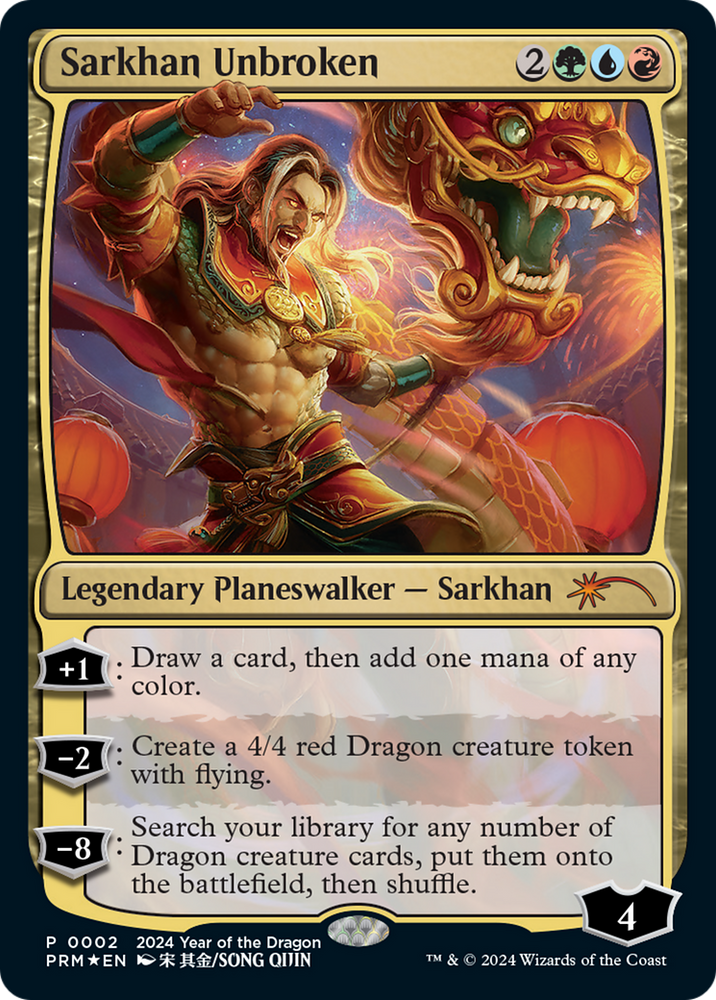 Sarkhan Unbroken (Year of the Dragon 2024) [Standard Showdown Promos] Magic: The Gathering